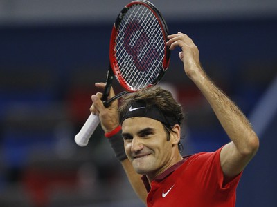 Roger Federer a jeho víťazná radosť