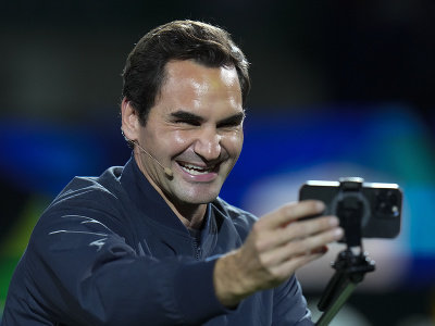 Roger Federer na turnaji v Šanghaji