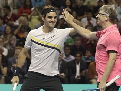 Roger Federer a Bill Gates