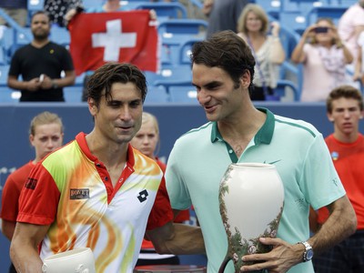 David Ferer a Roger Federer