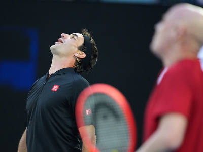 Roger Federer a legendárny Andre Agassi