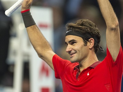 Roger Federer a jeho víťazné oslavy