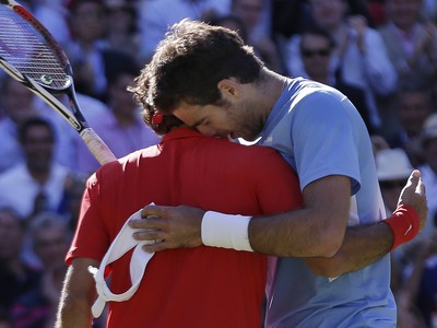 Roger Federer a Juan Martin Del Potro