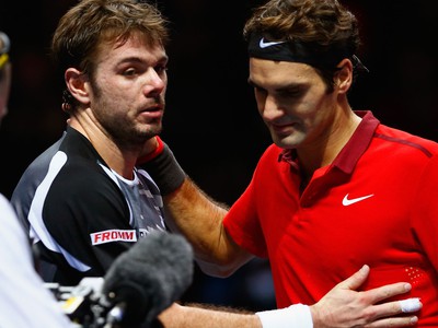Roger Federer a Stan Wawrinka v semifinálovom meraní síl v Londýne