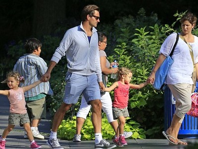 Roger Federer s rodinkou