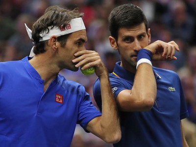 Roger Federer a Novak Djokovič