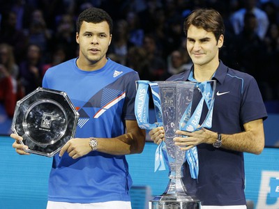 Jo-Wilfried Tsonga a Roger Federer
