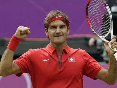 Roger Federer po triumfe