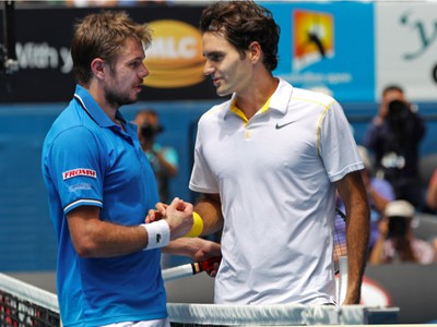 Stanislas Wawrinka a Roger Federer
