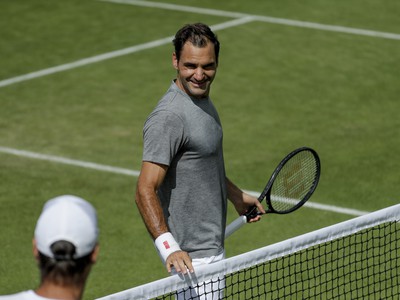 Roger Federer v areáli All England Clubu