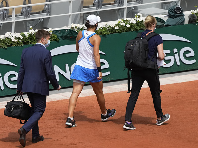 Ashleigh Bartyová skrečovala zápas 2. kola Roland Garros