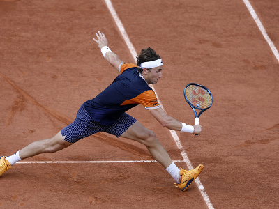 Nórsky tenista Casper Ruud v semifinále dvojhry mužov na grandslamovom tenisovom turnaji Roland Garros