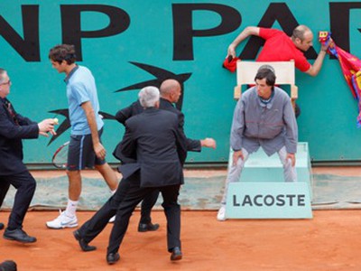 Roland Garros, incident, finále