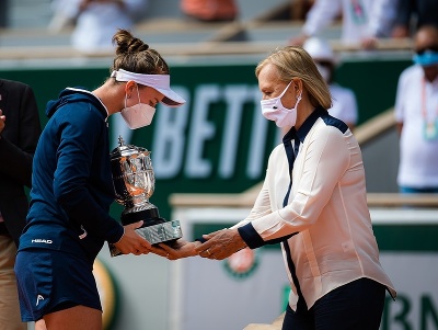 Barbora Krejčíková a Martina Navrátilová po senzačnom triumfe českej tenistky na Roland Garros