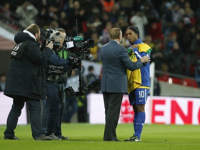 Ronaldinho odohral 100. zápas za Brazíliu