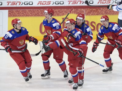 Gólové oslavy ruských mladíkov