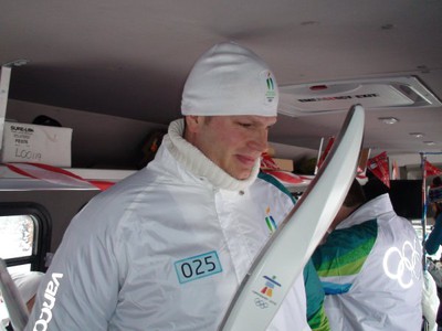 Samuel Krnac s pochodňou