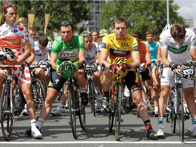 Samuel Sanchez, Mark Cavendish,