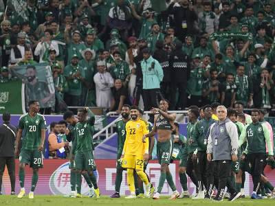 Postupové oslavy futbalistov Saudskej