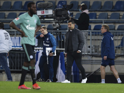 Tréner Schalke Dimitrios Grammozis po zápase