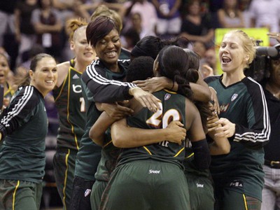 Radosť baskebatlistiek Seattle Storm