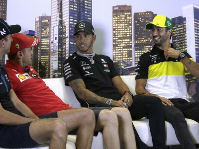 Štvorica Latifi, Vettel, Hamilton