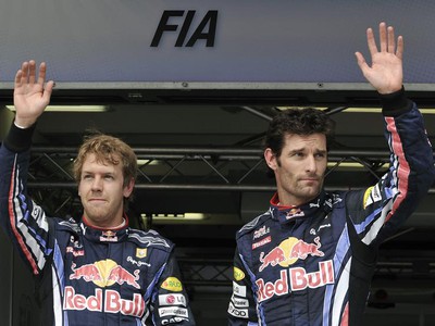 Vettel a Webber