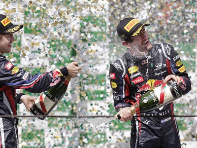 Sebastian Vettel a Mark Webber