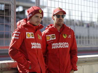 Charles Leclerc a Sebastian Vettel