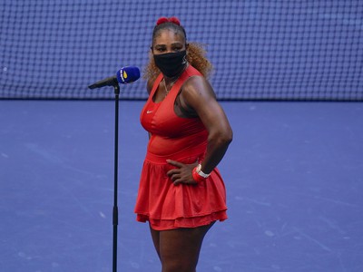 Serena Williams po vyhratom zápase na US Open 