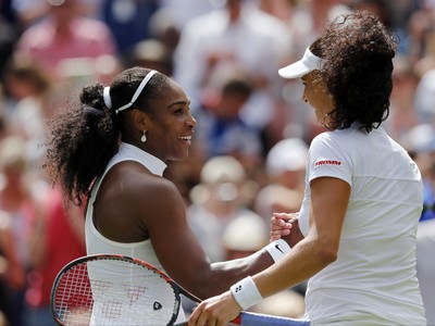 Serena Williamsová a Amra Sadikovicová
