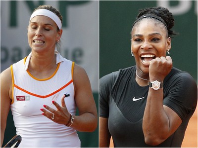 Dominika Cibulková a Serena Williamsová