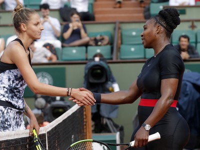 Serena Williamsová a Kristýna Plíšková