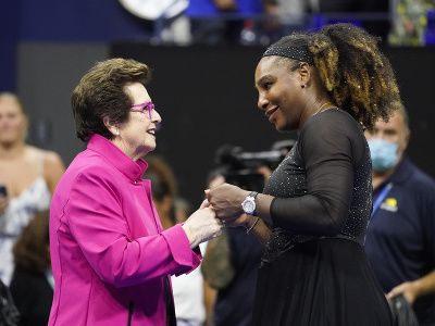 Americká tenistka Serena Williamsová a legenda Billie Jean Kingová