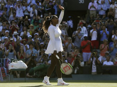 Serena Williamsová a jej víťazné oslavy