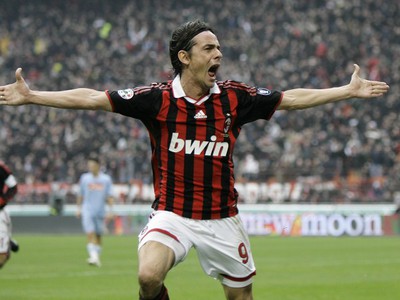 Filippo Inzaghi sa raduje z gólu
