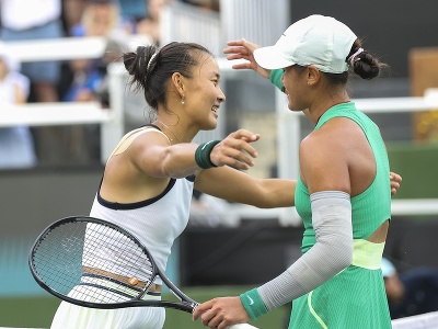 Čínske tenistky Jüe Jüan a Si-jü Wang 