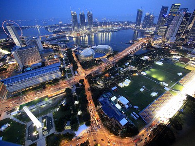 Okruh F1 v Singapure.