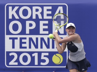 Karolína Schmiedlová na turnaji v kórejskom Soule