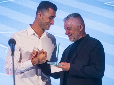 Brankár ŠK Slovan Bratislava Dominik Greif získal Cenu najlepší hráč