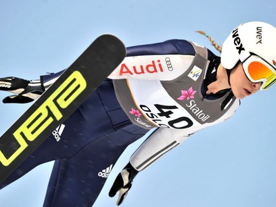 Pôvabná nemecká skokanka na lyžiach Melanie Faisstová.