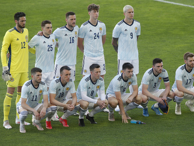 Na snímke futbalisti Škótska