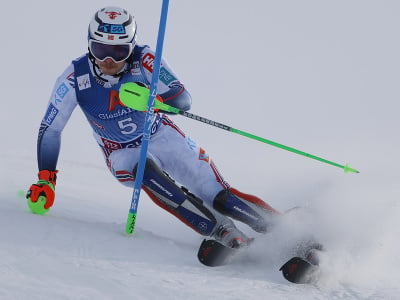 Henrik Krisfoffersen počas slalomu v Gurgli