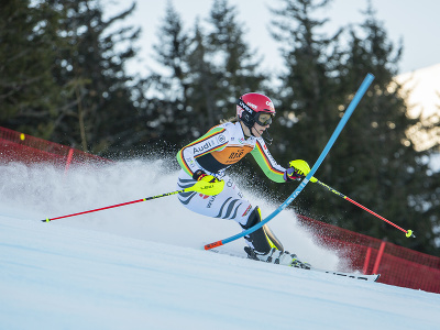 Na snímke nemecká lyžiarka Lena Dürrová počas prvého kola slalomu žien v rámci Svetového pohára v alpskom lyžovaní v Jasnej 21. januára 2024