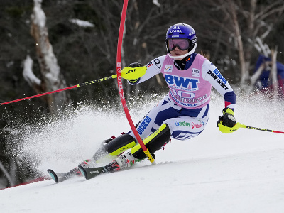 Martina Dubovská v prvom kole slalomu v Killingtone