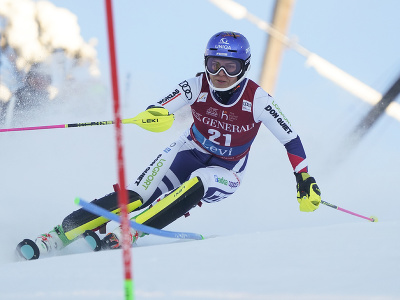 Martina Dubovská v slalome v Levi