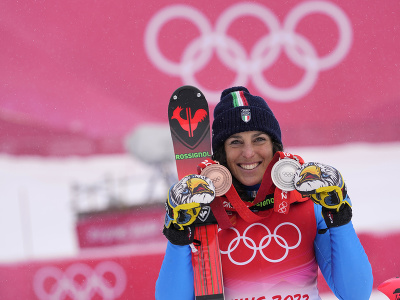 Talianska lyžiarka Federica Brignoneová získala v Pekingu dva cenné kovy - striebro v obrovskom slalome a bronz v alpskej kombinácii