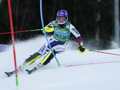 Martina Dubovská v 1. kole nočného slalomu žien v Semmeringu