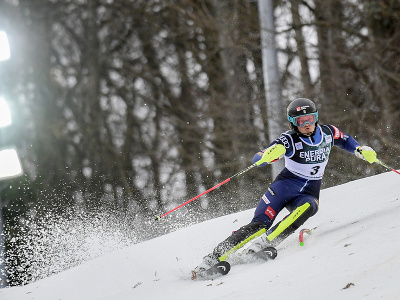 Na snímke švédska lyžiarka Anna Swennová-Larssonová v prvom kole slalomu žien Svetového pohára v alpskom lyžovaní v Záhrebe 4. januára
