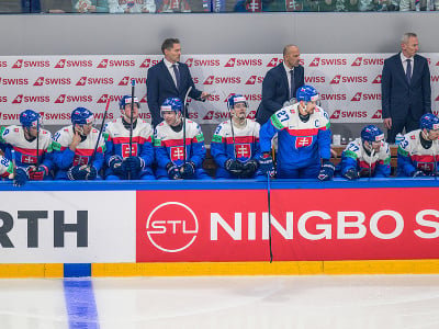 Slovenská lavička počas zápasu